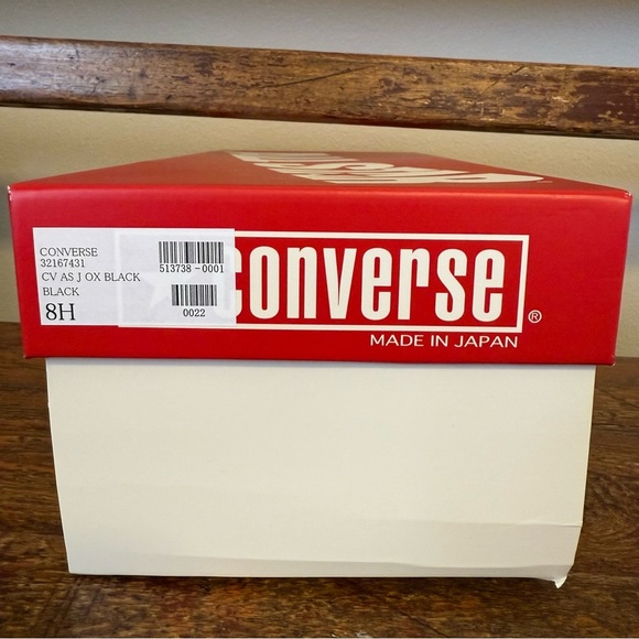 Converse Canvas All Star J OX Black Lo Made in Japan Sneakers Classic Shoe Low - Picture 15 of 15